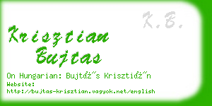krisztian bujtas business card